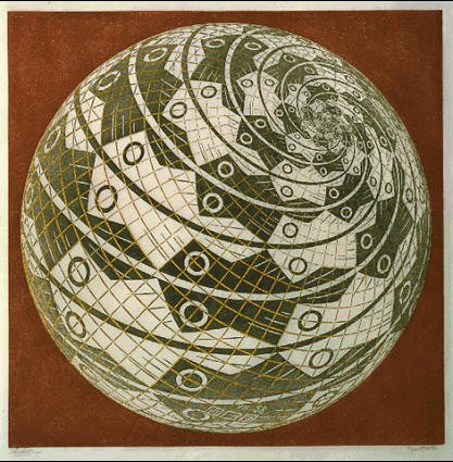Photo:  1958, sphere surface with fish
